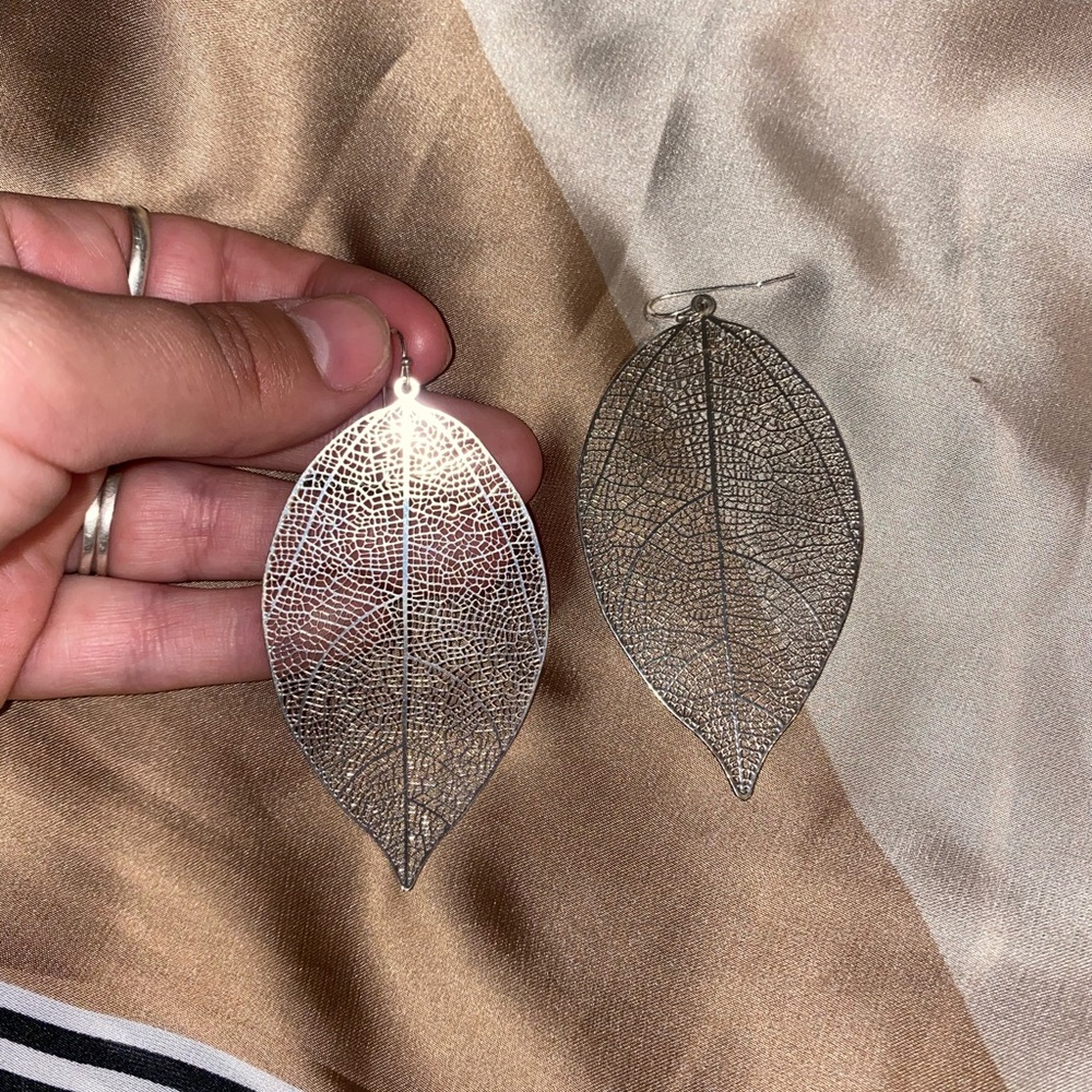 Leaf Silver Earrings